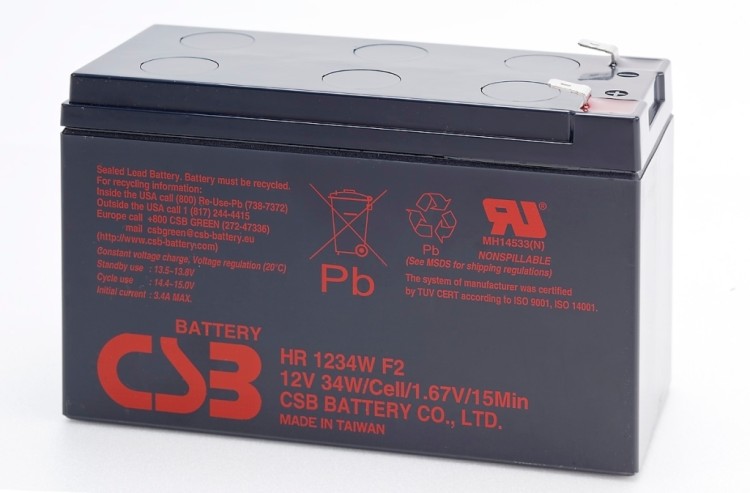 Батерия CSB - Battery 12V 9Ah за UPS артикул HR1234WF2 Батерия CSB - Battery 12V 9Ah за UPS артикул HR1234WF2