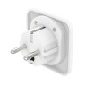 Универсален адаптер Hama Travel Adapter тип E и F бял артикул HAMA-223462