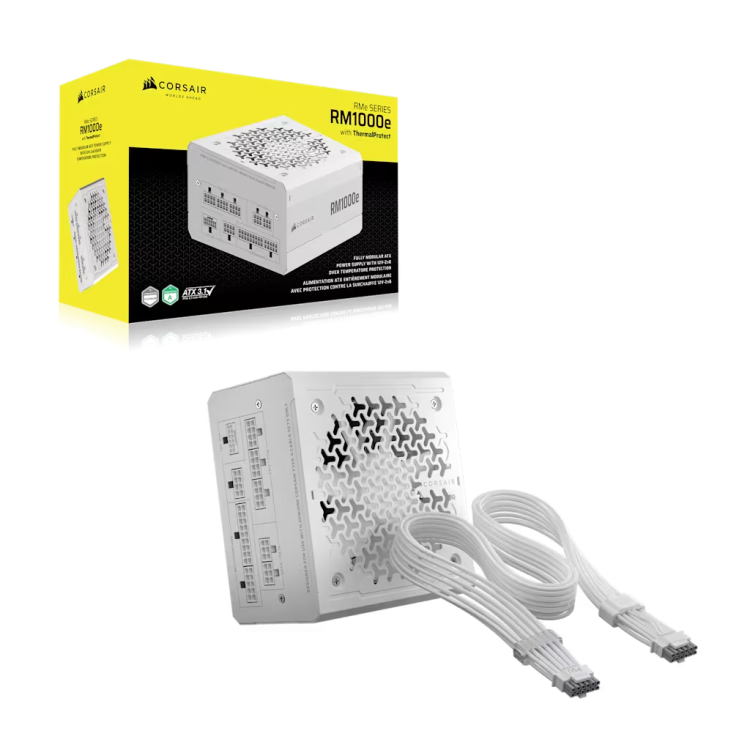 Corsair RMe RM1000e 1000W ATX 3.1 PCIe 5.1 захранване за компютър артикул CP-9020339-EU