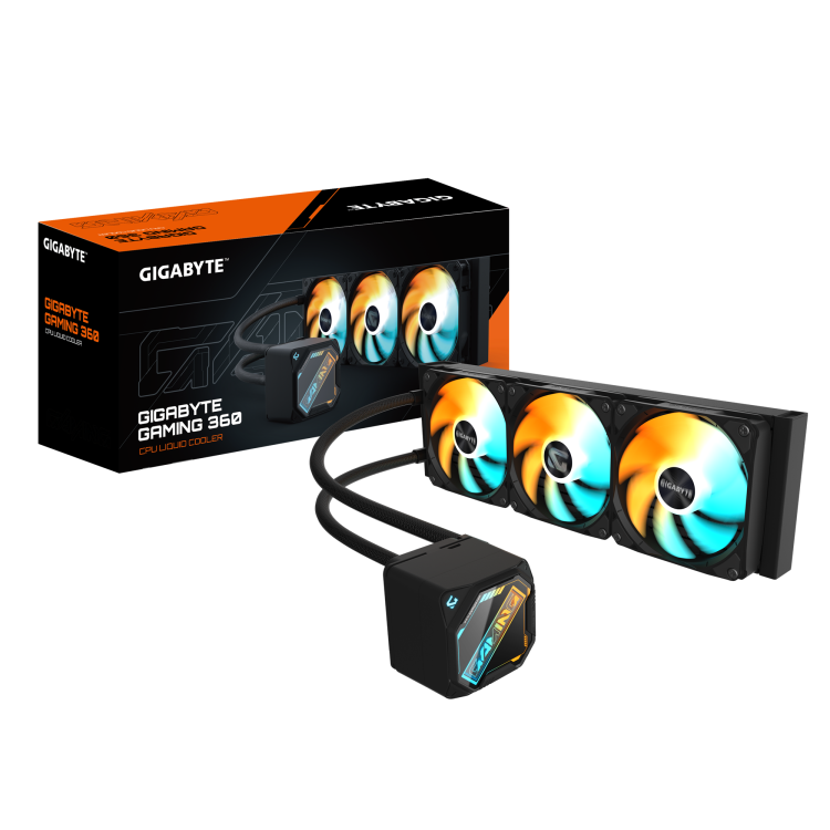 Gigabyte Gaming 360 водно охлаждане за процесор черен артикул GP-GIGABYTE GME 360