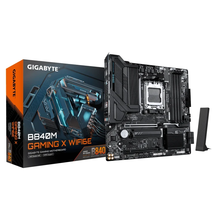 GIGABYTE B840M GAMING X WIFI 6E AM5 mATX дънна платка артикул B840M GAMING XWF6E