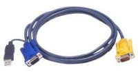 ATEN 2L-5203UP KVM кабел HD15 M + USB type A M