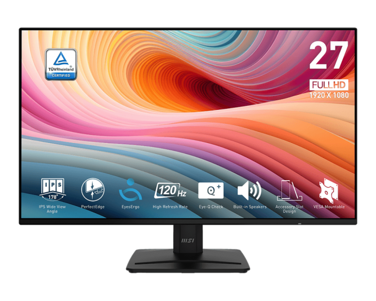 MSI Pro MP271A 27" IPS 120Hz 1ms монитор черен артикул 9S6-3PD0CT-001
