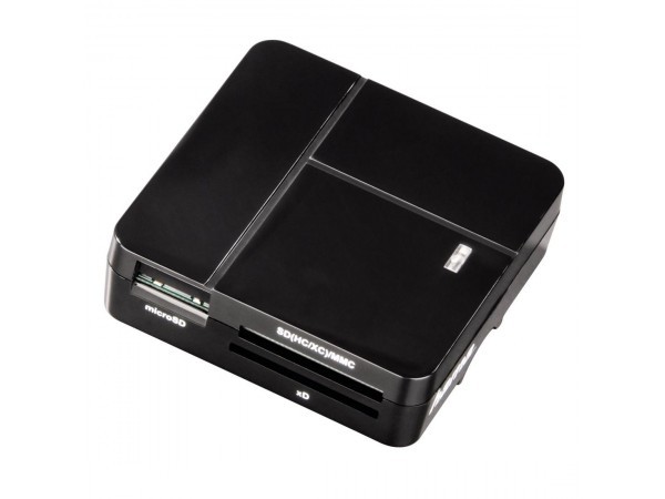 Hama 94124 USB 2.0 All in 1 Четец за карти черен артикул HAMA-94124