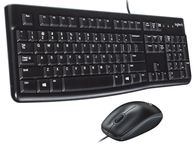 Logitech MK120 Desktop комплект клавиатура и мишка артикул 920-002535 Logitech MK120 Desktop комплект клавиатура и мишка артикул 920-002535
