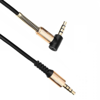 Аудио кабел 3.5mm Stereo M / M ъглов - 1 метър
