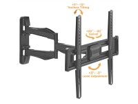 Стойка за LCD телевизор за стена 37 - 70", до 35кг, черна Roline