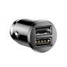 Baseus Grain 3.1A, 2 x USB F черно Зарядно за кола артикул CCALL-ML01