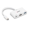 LINDY USB 3.2 Type C към HDMI конвертор with USB Type A порт and Power Delivery LNY-43340 артикул LNY-43340