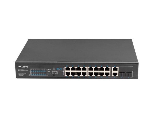 Lanberg switch 16-портов комутатор артикул RSFE-16P-2C-250