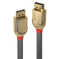 LINDY DisplayPort 1.2 кабел, M/M, Gold Line, сив, 10.0 м LNY-36296 LINDY DisplayPort 1.2 кабел, M/M, Gold Line, сив, 10.0 м LNY-36296