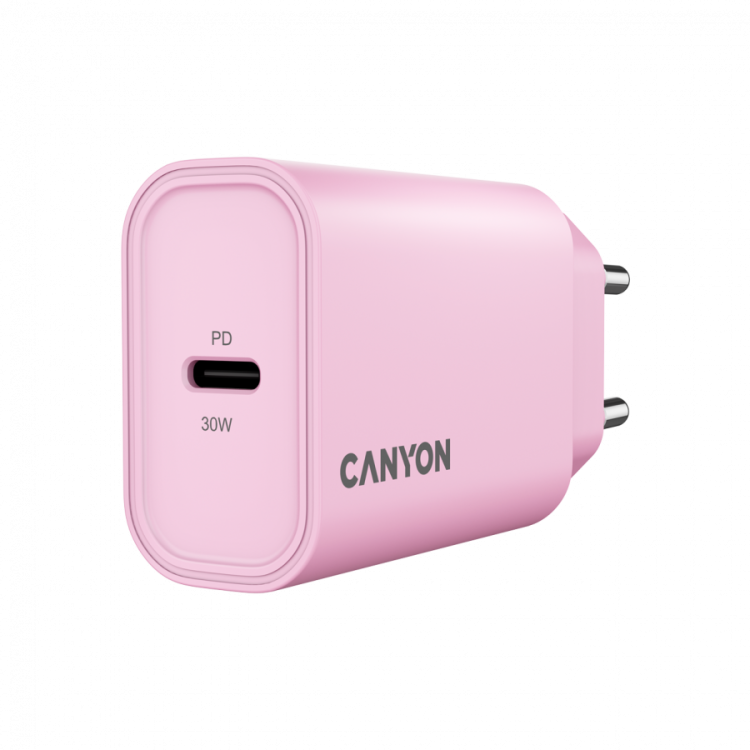 Canyon OnCharge 30CL Max Power 30W зарядно устройство розов артикул CNE-CHA30CLPK