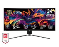 MSI MPG 341CQPX 34" QD-OLED 240Hz 0.03ms Curved монитор черен