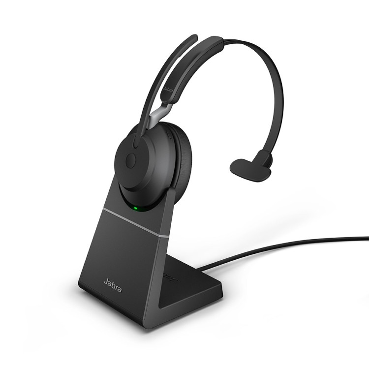 Jabra Evolve 2 65 UC Mono слушалкa с микрофон + стойка артикул 26599-889-889