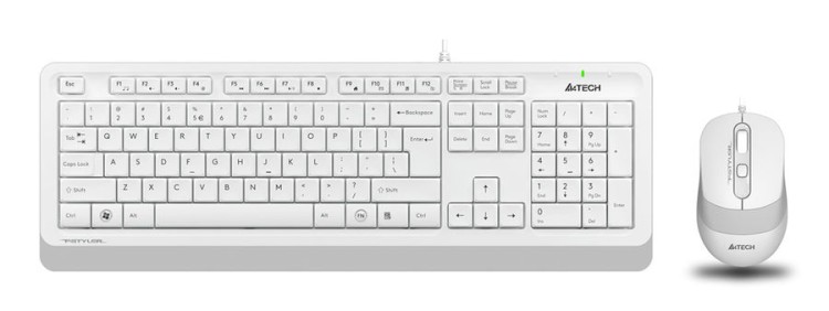 A4 Tech Fstyler F1010 клавиатура + мишка бял артикул A4-KEY-F1010-WHITE A4 Tech Fstyler F1010 клавиатура + мишка бял артикул A4-KEY-F1010-WHITE