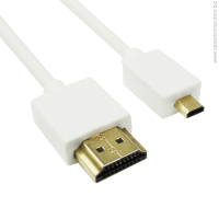 Кабел HDMI - HDMI Micro, 1.5m, Бял - 18136