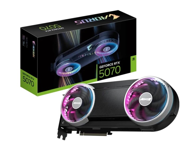 Gigabyte Aorus Infinity RTX 5070 12GB GDDR7 видеокарта артикул GV-N5070AORUS.IF-12GD Gigabyte Aorus Infinity RTX 5070 12GB GDDR7 видеокарта артикул GV-N5070AORUS.IF-12GD