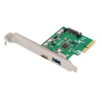 Digitus PCI Express Контролер, 1x USB Type C, 1x USB A 3.1, 10Gbps DS-30225