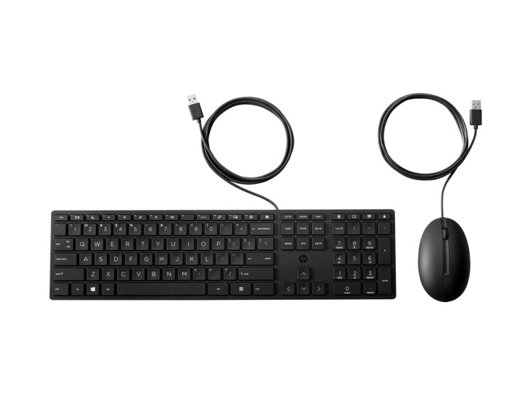 HP Wired 320MK клавиатура и мишка черен артикул 9SR36UT HP Wired 320MK клавиатура и мишка черен артикул 9SR36UT
