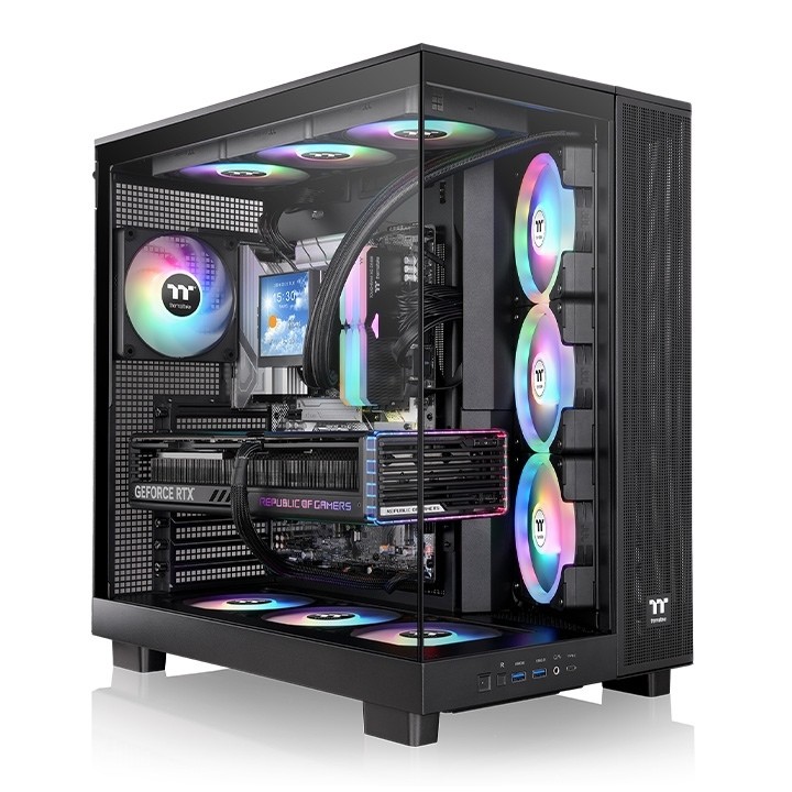 Thermaltake View 380 XL TG ARGB кутия за компютър черен артикул CA-11E-00M1WN-00
