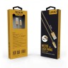 USB към micro USB/Lightning за iPhone 1 метър златист артикул 14490