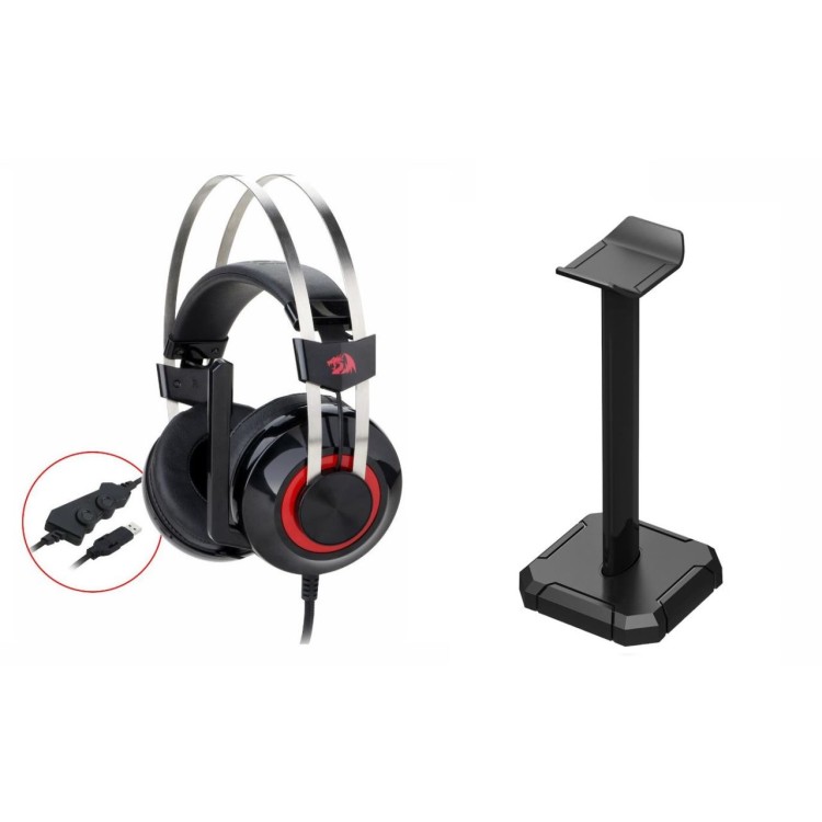 Redragon Tolas H601-BK Геймърски слушалки с микрофон и стойка артикул H601-1-BK Redragon Tolas H601-BK Геймърски слушалки с микрофон и стойка артикул H601-1-BK