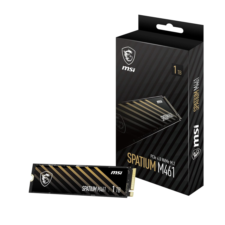 MSI Spatium M461 1TB PCIe 4.0x4 NVMe SSD диск артикул S78-440L1D0-P83