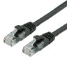 Мрежови кабел UTP Patch Cord Cat.6a 0.3 метра черен Roline