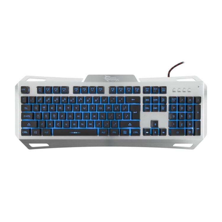 WHITE SHARK GK-1623 Геймърска клавиатура Gladiator, метална база артикул GK-1623
