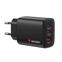 Verbatim Essentials GaN Charger 65W универсално зарядно черен