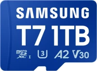 Samsung T7 1TB MicroSD UHS-I A2 V30 карта памет