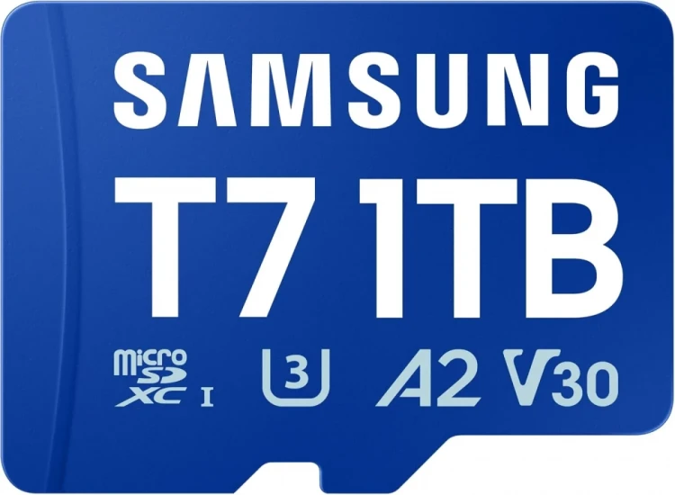 Samsung T7 1TB MicroSD UHS-I A2 V30 карта памет артикул MB-MB1T0T/WW