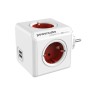 Allocacoc PowerCube Original 1202RD разклонител 4 гнезда с кабел червен артикул 1202RD-DEOUPC
