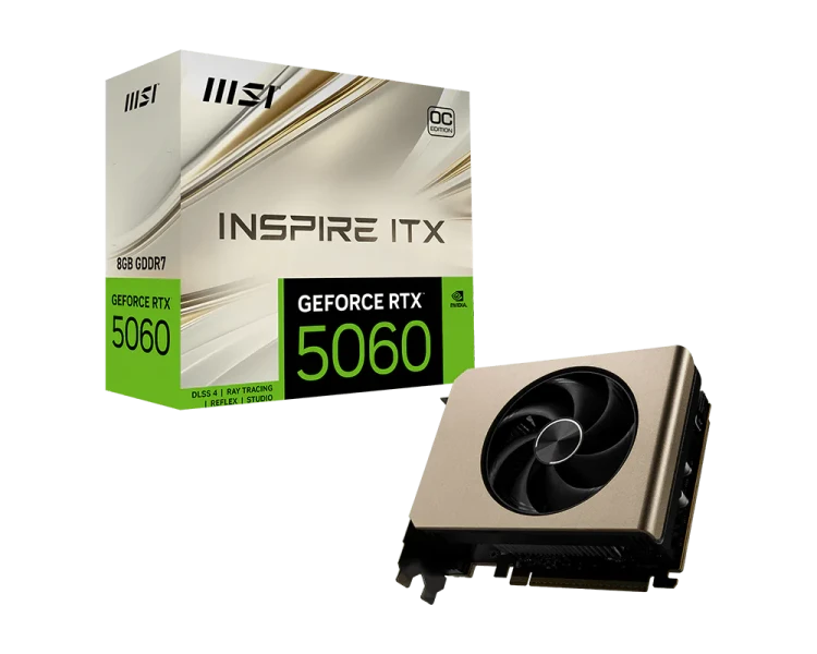 MSI RTX 5060 Inspire ITX OC 8GB GDDR7 видео карта артикул RTX_5060_8G_INSPIRE_ITX_OC