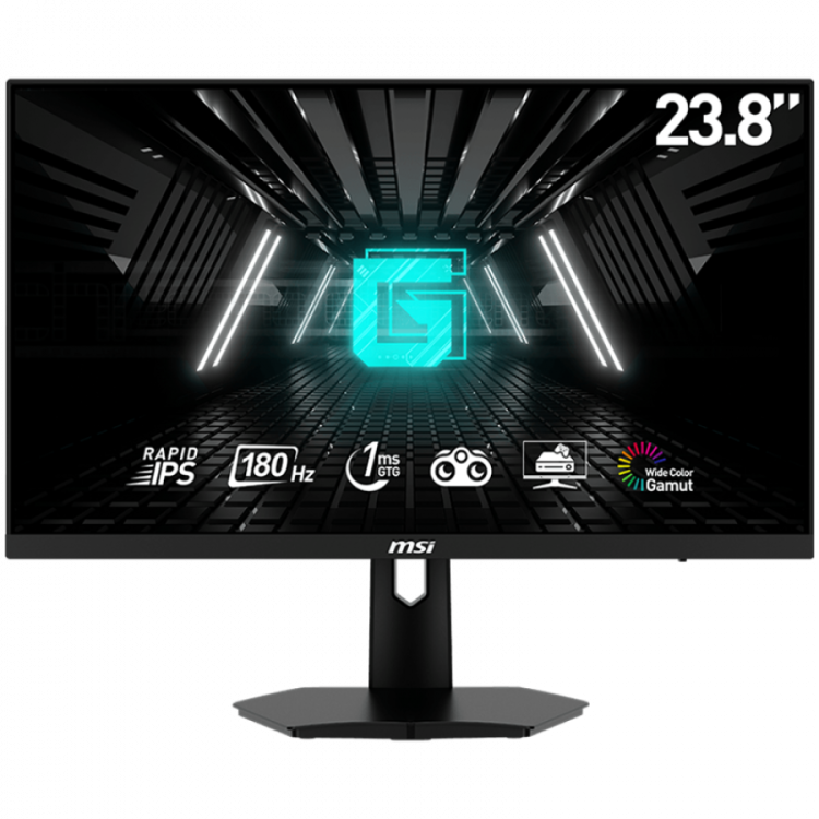 MSI G244F E2 23.8" FHD IPS 180Hz 1ms геймърски монитор черен артикул G244F_E2 MSI G244F E2 23.8" FHD IPS 180Hz 1ms геймърски монитор черен артикул G244F_E2