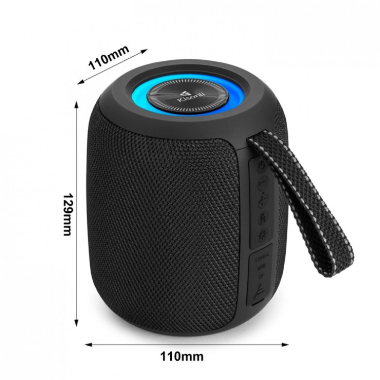Kisonli Q26, Bluetooth, USB, SD, FM, RGB 10W мобилна тонколонка артикул 22287 Kisonli Q26, Bluetooth, USB, SD, FM, RGB 10W мобилна тонколонка артикул 22287
