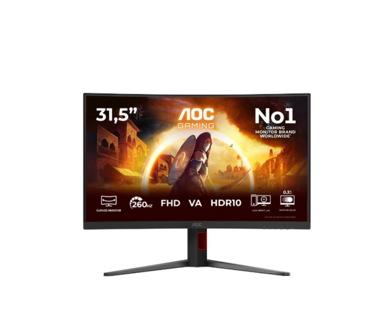 AOC C32G4Z 31.5" Curved VA 240Hz Gaming Monitor монитор артикул C32G4Z AOC C32G4Z 31.5" Curved VA 240Hz Gaming Monitor монитор артикул C32G4Z