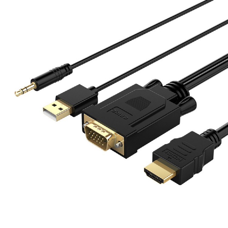 HDMI M към VGA F кабел със звук 1.8m черен артикул 74352352