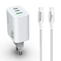 DeTech DE-PD 65W мрежово зарядно устройство + кабел DeTech DE-PD 65W мрежово зарядно устройство + кабел