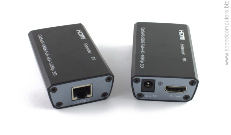 Удължител  HDMI-CAT-HDMI 60M, черен - 18228 артикул 18228