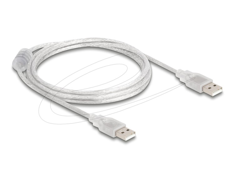Delock USB  към USB кабел 1.5 метра бял артикул DELOCK-83888