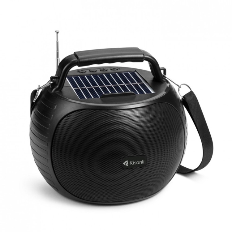 Kisonli SC-22, Bluetooth, Солар, USB, SD, AUX 10W мобилна тонколонка артикул 22322