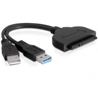 Преходник, USB 3.0 към SATA, Черен - 18295