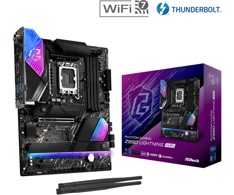 Asrock Z890 Lightning Wi-Fi ATX дънна платка артикул Z890 LIGHTNING WIFI Asrock Z890 Lightning Wi-Fi ATX дънна платка артикул Z890 LIGHTNING WIFI