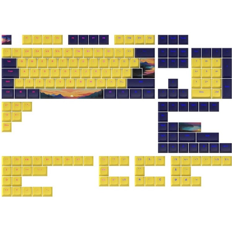 Капачки за механична клавиатура Dark Project Sunset PBT артикул FSH-DP-KS-1030 Капачки за механична клавиатура Dark Project Sunset PBT артикул FSH-DP-KS-1030