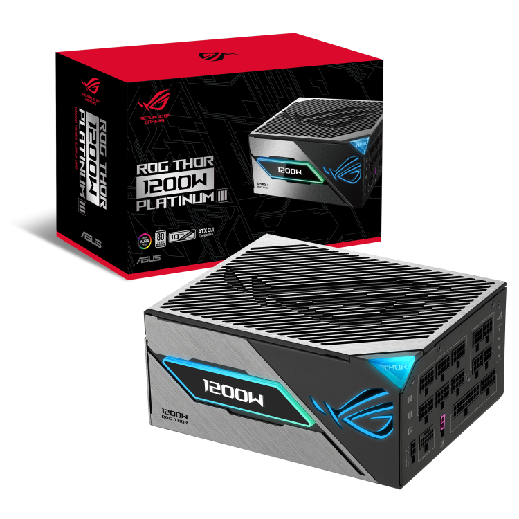 Asus Rog Thor III 1200W 80+ Platinum ATX 3.1 захранване за компютър артикул 90YE00V2-B0NA00