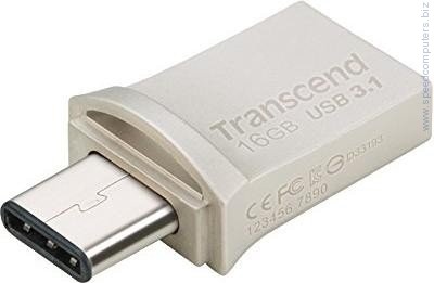 Transcend 64GB JetFlash 890S USB 3.1 Type C Silver USB памет артикул TS64GJF890S Transcend 64GB JetFlash 890S USB 3.1 Type C Silver USB памет артикул TS64GJF890S