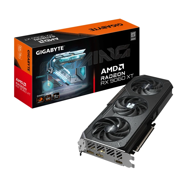 Gigabyte RX 9060 XT GAMING OC 16GB GDDR6 видео карта артикул GV-R9060XTGAMING OC-16GD