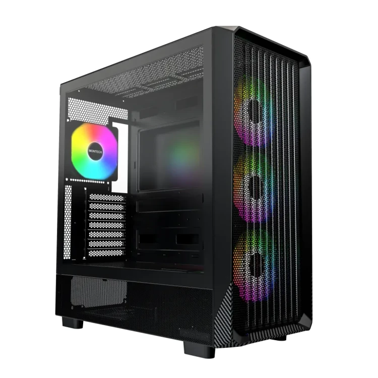 Montech X5 ARGB ATX кутия за компютър черен артикул MONTECH-X5-B