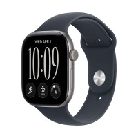 Apple Watch Series 12 Cellular 46mm Space Grey Aluminium Case with Navy Blue Sport Band - M/L Apple Watch Series 12 Cellular 46mm Space Grey Aluminium Case with Navy Blue Sport Band - M/L